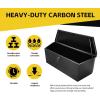 image:imageMaxxHaul 35 Steel Trailer Tongue Box A Frame Storage Chest with Lockable Latch Weather Resistant Tool Box for RV Utility Trailer and Boat 80350