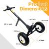 image:imageMaxxHaul 70225 Trailer Dolly with 12 Pneumatic Tires  600 Lb Maximum CapacityDual Pull Trailer Dolly