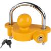 image:imageMaxxHaul Universal Trailer Coupler Lock Adjustable Heavy Duty Anti Theft Hitch Lock for 178 2 and 2516 Couplers Yellow 50640178  2  and 2516 Trailer Coupler Lock