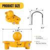 image:imageMaxxHaul Universal Trailer Coupler Lock Adjustable Heavy Duty Anti Theft Hitch Lock for 178 2 and 2516 Couplers Yellow 50640178  2  and 2516 Trailer Coupler Lock