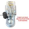 image:imageMaxxHaul Universal Trailer Coupler Lock Adjustable Heavy Duty Anti Theft Hitch Lock for 178 2 and 2516 Couplers Yellow 506403 Channel Straight Tongue Trailer Coupler