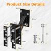 image:imageMaxxHaul HeavyDuty Spare Tire Carrier Adjustable Bracket Fits 4Lug 5Lug and 6Lug Trailer Wheels 160 lb Capacity PowderCoated Steel Boat Trailer Mount 50976