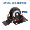 image:imageMaxxHaul 50686 3 Heavy Duty Locking Swivel Casters with Brakes 1000 lb Capacity Ball Bearing Mount  Set of 42