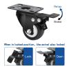 image:imageMaxxHaul 50686 3 Heavy Duty Locking Swivel Casters with Brakes 1000 lb Capacity Ball Bearing Mount  Set of 42