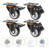 image:imageMaxxHaul 50686 3 Heavy Duty Locking Swivel Casters with Brakes 1000 lb Capacity Ball Bearing Mount  Set of 43