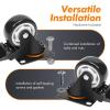 image:imageMaxxHaul 50686 3 Heavy Duty Locking Swivel Casters with Brakes 1000 lb Capacity Ball Bearing Mount  Set of 43