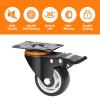image:imageMaxxHaul 50686 3 Heavy Duty Locking Swivel Casters with Brakes 1000 lb Capacity Ball Bearing Mount  Set of 43