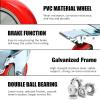 image:imageMaxxHaul 50686 3 Heavy Duty Locking Swivel Casters with Brakes 1000 lb Capacity Ball Bearing Mount  Set of 44