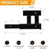 image:imageMaxxHaul 70070  4000lbs 2 Inch Trailer Hitch Receiver Adapter Extender Dual Hitch Extension 1012 Inches Hitch Riser With 6 Inch Rise or Drop
