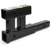 image:imageMaxxHaul 70070  4000lbs 2 Inch Trailer Hitch Receiver Adapter Extender Dual Hitch Extension 1012 Inches Hitch Riser With 6 Inch Rise or Drop