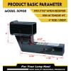 image:imageMaxxHaul Trailer Hitch Riser for 2 Receivers 4 Rise or Drop SolidSteel Shank with Dual Pin Holes 500 lb Tongue Weight PowderCoated Finish Includes Two Hitch Pins 114 x 67 x 3 50908