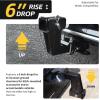image:imageMaxxHaul Trailer Hitch Riser for 2 Receivers 6 Rise or Drop SolidSteel Height Adapter with Triple Pin Holes 500 lb Tongue Weight PowderCoated Finish Includes Two Hitch Pins 50909