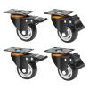 image:imageMaxxHaul 50686 3 Heavy Duty Locking Swivel Casters with Brakes 1000 lb Capacity Ball Bearing Mount  Set of 43