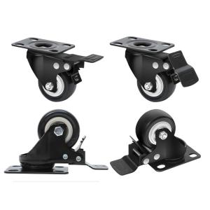 image:imageMaxxHaul 50686 3 Heavy Duty Locking Swivel Casters with Brakes 1000 lb Capacity Ball Bearing Mount  Set of 42