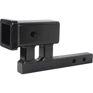 image:imageMaxxHaul Hitch Receiver Adapter and Extender Converts 114 to 2 4 Rise or 338 Drop 9 Extension Class I and II For Bike Racks and Cargo Carriers 350 lb Tongue Weight 80875Class I and II Shank Length 578