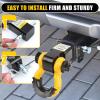 image:imageMaxxHaul 51007 15000 lb Capacity Hitch Mount Trailer Recovery Shackle Tow Hitch with Magnetic 34 DRing Shackle for 2 inch Receiver with 2 inch Solid Shank for OffRoad Operation