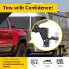 image:imageMaxxHaul Adjustable Ball Mount 5000 lb Towing Capacity with 8Position Height Adjustment Fits 2 Receivers HeavyDuty Steel Tow Hitch with DualPin System 70067