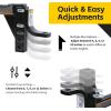 image:imageMaxxHaul Adjustable Ball Mount 5000 lb Towing Capacity with 8Position Height Adjustment Fits 2 Receivers HeavyDuty Steel Tow Hitch with DualPin System 70067