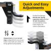 image:imageMaxxHaul Adjustable Ball Mount with 8Position Height Adjustment Fits 2 Receivers Heavy Duty Steel Tow Hitch with Hitch Pin 5000 lb Towing Capacity 51043