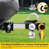 image:imageMaxxHaul Tri Ball Hitch with Rotatable Tow Hook and D Ring Shackle Fits 2 Receiver HeavyDuty Steel 12000 lb Capacity Multi Ball Mount for Towing and Recovery 51008Rotatable Tow Hook and Dring