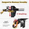 image:imageMaxxHaul Tri Ball Hitch with Rotatable Tow Hook and D Ring Shackle Fits 2 Receiver HeavyDuty Steel 12000 lb Capacity Multi Ball Mount for Towing and Recovery 51008Adjustable Shackle and Dring
