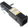 image:imageMaxxHaul 51959 Trailer Hitch Extension 12 inch Length 2 inch x 2 inch Receiver Tube Fits 2 inch Receiver 3500 lbs Capacity Includes 58 inch Hitch Pin and Clip7 inch