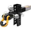 image:imageMaxxHaul Tri Ball Hitch with Rotatable Tow Hook and D Ring Shackle Fits 2 Receiver HeavyDuty Steel 12000 lb Capacity Multi Ball Mount for Towing and Recovery 51008Adjustable Shackle and Dring