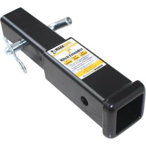 image:imageMaxxHaul 51959 Trailer Hitch Extension 12 inch Length 2 inch x 2 inch Receiver Tube Fits 2 inch Receiver 3500 lbs Capacity Includes 58 inch Hitch Pin and Clip7 inch