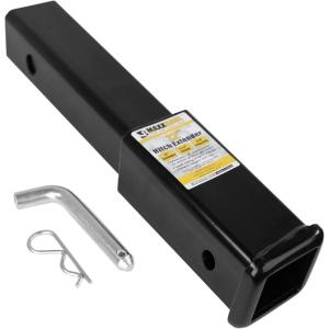 image:imageMaxxHaul 51959 Trailer Hitch Extension 12 inch Length 2 inch x 2 inch Receiver Tube Fits 2 inch Receiver 3500 lbs Capacity Includes 58 inch Hitch Pin and Clip12 inch