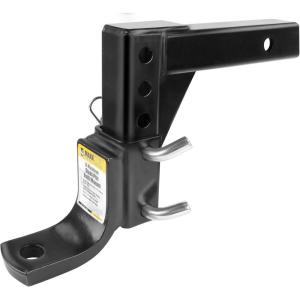 image:imageMaxxHaul Adjustable Ball Mount 5000 lb Towing Capacity with 8Position Height Adjustment Fits 2 Receivers HeavyDuty Steel Tow Hitch with DualPin System 70067