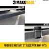 image:imageMaxxHaul 50173 Hitch Receiver 2 x 2 Adapter for 4 inch Square RV Bumpers