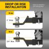 image:imageMaxxHaul 50547 Trailer Hitch Mount with 2 inch Ball and Pin  Fits 2 inch Receiver 2 inch Drop 7500 lbs Capacity