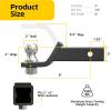 image:imageMaxxHaul 50547 Trailer Hitch Mount with 2 inch Ball and Pin  Fits 2 inch Receiver 2 inch Drop 7500 lbs Capacity