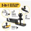image:imageMaxxHaul 50595 3in1 ATV UTV Trailer Hitch Mount with Hitch Ball and Winch Strap Loop 178 Ball 2 Shank 14 Rise Fits 2 Receiver 2000 lbs Capacity178 Ball  2 Shank  14 Rise  2 000 lb Cap