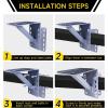 image:imageMaxxHaul 70089 Heavy Duty 300lbs Capacity Steel Trailer Step for Boat and Utility Trailers With AntiSlip Traction and Powder Coat Finish For 3 inch x 5 inch Frame