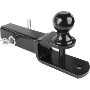 image:imageMaxxHaul 50595 3in1 ATV UTV Trailer Hitch Mount with Hitch Ball and Winch Strap Loop 178 Ball 2 Shank 14 Rise Fits 2 Receiver 2000 lbs Capacity178 Ball  2 Shank  14 Rise  2 000 lb Cap