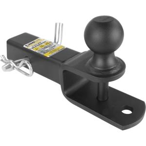 image:imageMaxxHaul 50595 3in1 ATV UTV Trailer Hitch Mount with Hitch Ball and Winch Strap Loop 178 Ball 2 Shank 14 Rise Fits 2 Receiver 2000 lbs Capacity2 Ball  2 Shank  14 Rise  3 500 lb Cap