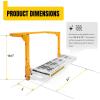 image:imageMAXXHAUL 50694 2112 x 73 Adjustable Truck Tire Service Step with NonSlip Platform Foldable 300lb Capacity  Fits up to 31 Tire Diameter215 x 73
