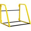 image:imageMaxxHaul Adjustable Wall Mount Folding Tire Rack  32 to 48 Inch Width  300 lb Capacity  Heavy Duty Steel Garage Tire Storage Holds 4 Tires  70489Yellow