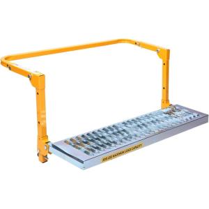 image:imageMAXXHAUL 50694 2112 x 73 Adjustable Truck Tire Service Step with NonSlip Platform Foldable 300lb Capacity  Fits up to 31 Tire Diameter293 x 73