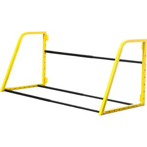 image:imageMaxxHaul Adjustable Wall Mount Folding Tire Rack  32 to 48 Inch Width  300 lb Capacity  Heavy Duty Steel Garage Tire Storage Holds 4 Tires  70489Yellow