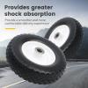 image:imageMaxxHaul 12 FlatFree Solid Polyurethane Replacement Tire  1 Bore Centered Hub  Fits 25mm Shaft  Pre Mounted on Steel Rim  330 lb Load Capacity  Trailer Dolly amp Utility Wheel 50502