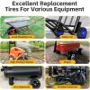 image:imageMaxxHaul 51024 10 Solid Tires Flat Free PU Tire and Wheel with 58 Axle Bore Hole 3 Wide with 22 Offset Hub for Hand Truck Garden Wagon Cart Trolley Dolly Lawn Mower Replacement Tire  2 Pack10 Tires 2 pack