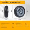 image:imageMaxxHaul 51024 10 Solid Tires Flat Free PU Tire and Wheel with 58 Axle Bore Hole 3 Wide with 22 Offset Hub for Hand Truck Garden Wagon Cart Trolley Dolly Lawn Mower Replacement Tire  2 Pack10 Tires