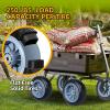image:imageMaxxHaul 51024 10 Solid Tires Flat Free PU Tire and Wheel with 58 Axle Bore Hole 3 Wide with 22 Offset Hub for Hand Truck Garden Wagon Cart Trolley Dolly Lawn Mower Replacement Tire  2 Pack10 Tires 2 pack