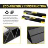 image:imageMaxxHaul 51034 16 in Heavy Duty Car Parking Stoppers 2 Pack Easy Install 16 x 18 x 38 for Garage and Outdoor Car SUV Truck Eco Friendly Material Reflective Strips16 x 18 x 38