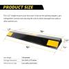 image:imageMaxxHaul 51034 16 in Heavy Duty Car Parking Stoppers 2 Pack Easy Install 16 x 18 x 38 for Garage and Outdoor Car SUV Truck Eco Friendly Material Reflective Strips18 x 125 x 35