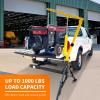 image:imageMaxxHaul 51958 1000  lb Capacity Hitch Mount Heavy Duty Hydraulic Swivel Pickup Truck Crane w 3 Boom Capacities of 500 lbs 750 lbs amp 1000 lbs for 2x 2 Hitch Receiver  Free Pair of Gloves