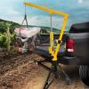 image:imageMaxxHaul 51958 1000  lb Capacity Hitch Mount Heavy Duty Hydraulic Swivel Pickup Truck Crane w 3 Boom Capacities of 500 lbs 750 lbs amp 1000 lbs for 2x 2 Hitch Receiver  Free Pair of Gloves