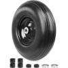 image:imageMaxxHaul 13 No Flat Solid Rubber Tire Maintenance Free 4006 Replacement Wheel for Wheelbarrows and Garden Wagons Heavy Duty Steel Rim with 58 Inch Ball Bearing Puncture Proof 5107913 Tire  58 Bore  175 Centered Hub